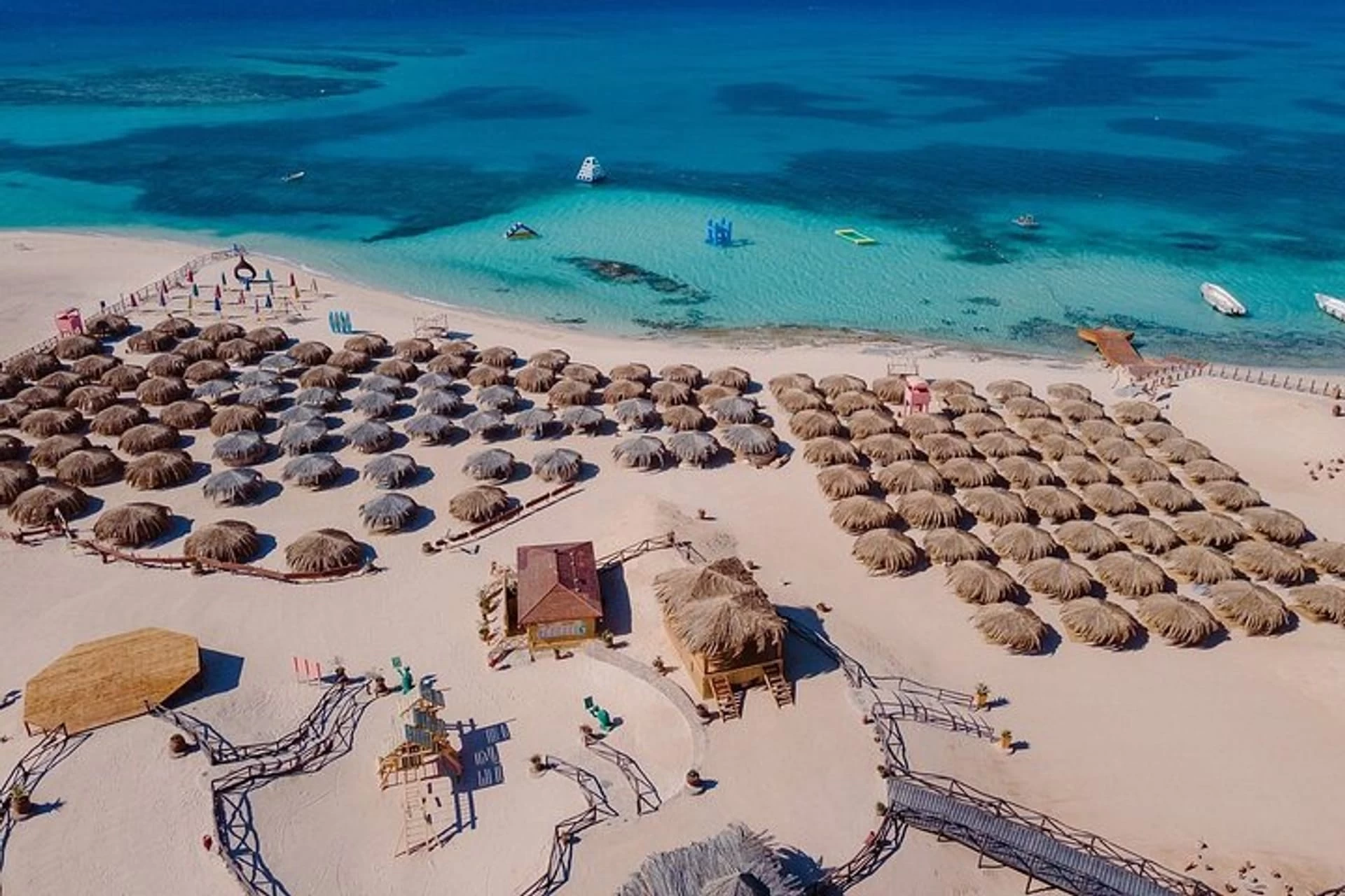 see the crystal water of Giftun Island with Hurghada excursions