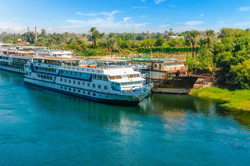 Cruise ship on the Nile River.