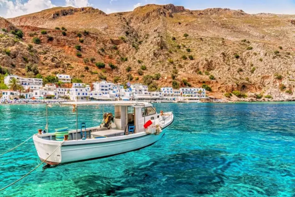 La costa meridionale di Creta, Grecia