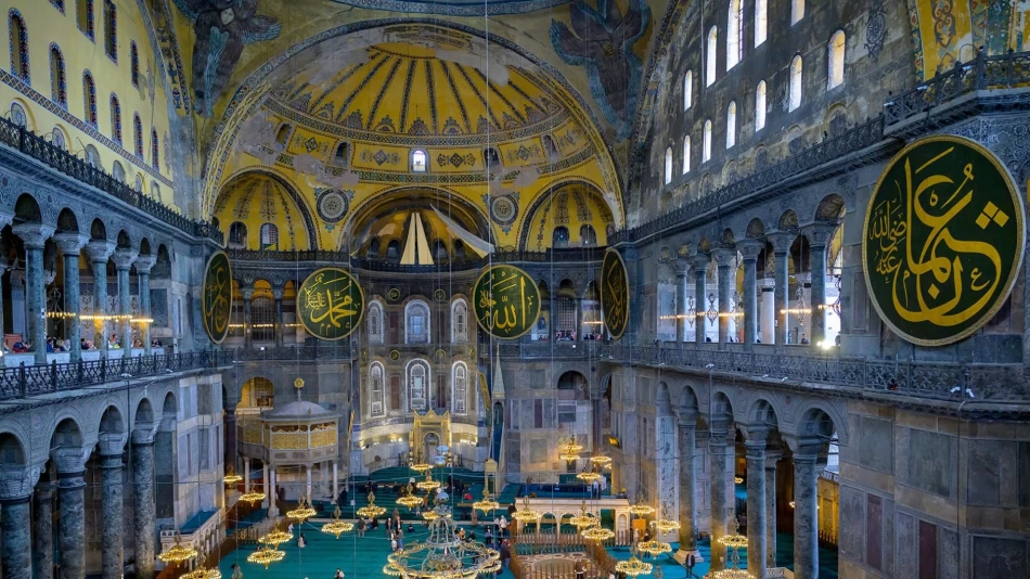 La Grande Moschea di Santa Sofia a Istanbul, Turchia
