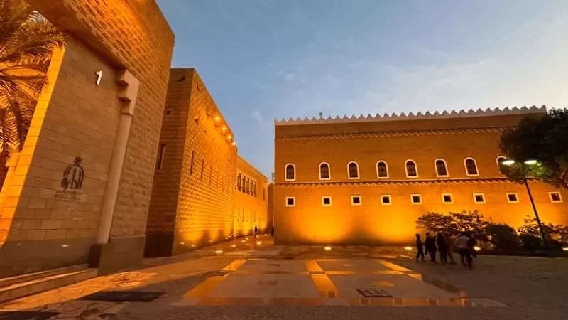un palacio histórico en el barrio de Al-Murabba en Riad