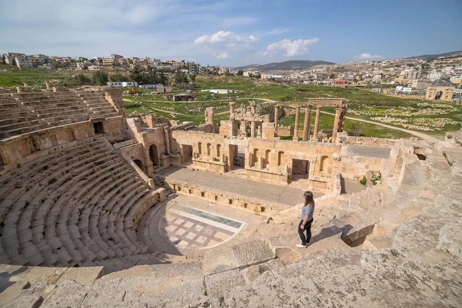 during Egypt and Jordan luxury private tours, see ancient theaters in Jerash
