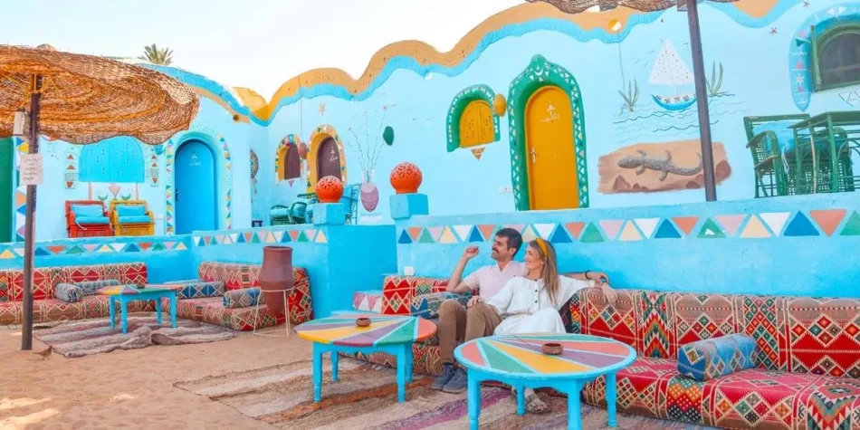 during luxury trips to egypt, meet friendly locals in the Nubian Village