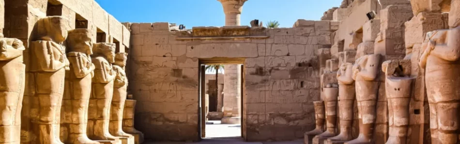 Luxor Temple Egypt with massive columns, obelisks, and historic pharaoh statues
