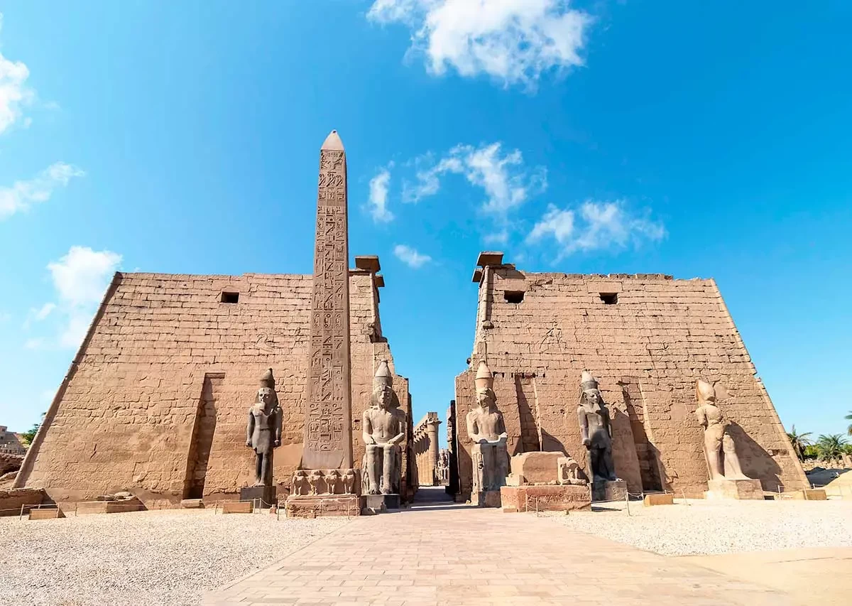 Ancient ruins of Luxor Temple in Luxor