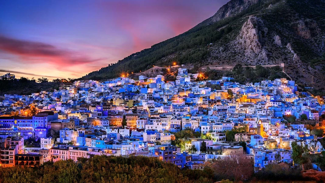 Chefchaouen is located in the Rif Mountains of northwest Morocco.