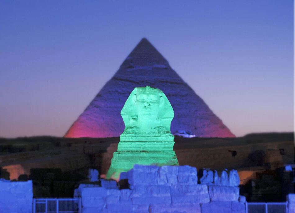 Giza with light and sound experience