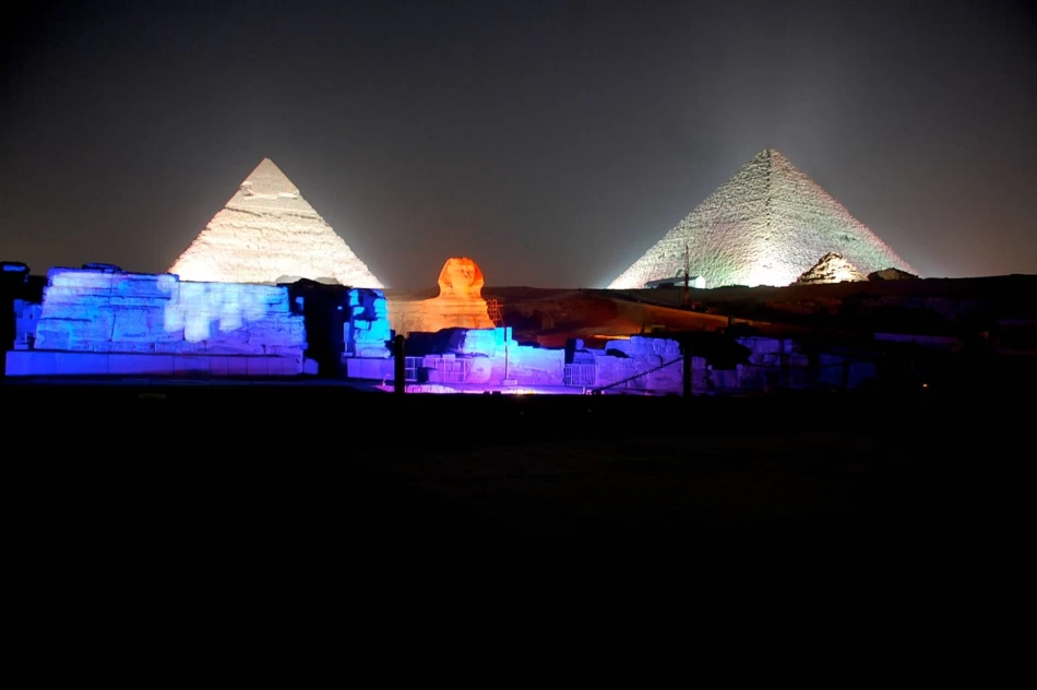 Evening show at Giza Pyramids