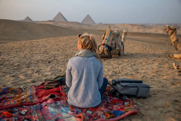 best sunset camel ride in Giza
